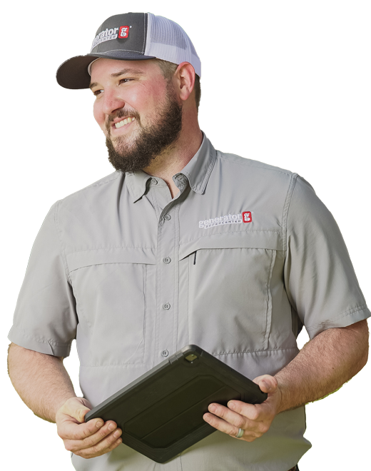 Andover, MA homeowner consulting with Generator Supercenter of Boston expert on Generac generator options