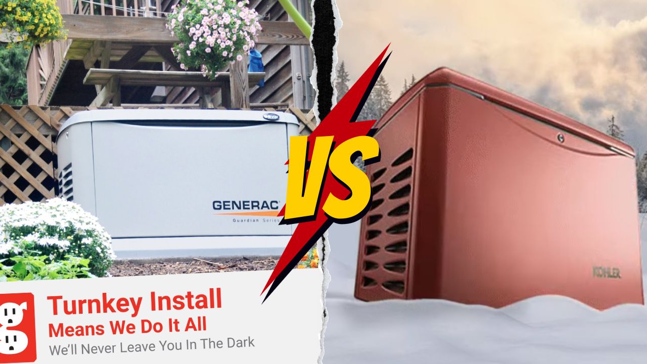 Professional maintenance of a standby home generator by a certified technician, ensuring reliable backup power in case of outages