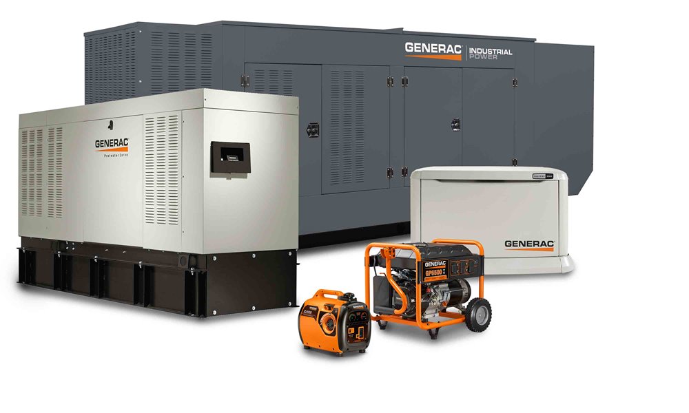 luxury but a necessity. A variety of Generac home backup generators on display at Generator Supercenter of Boston, catering to diverse power needs in New England